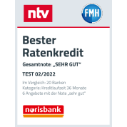 ntv bester Ratenkredit norisbank