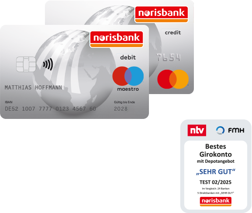 norisbank Mastercard Kredit- und Debitkarte