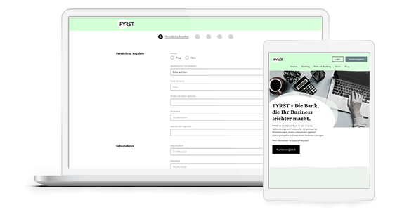 Screenshot FYRST Onlinebanking