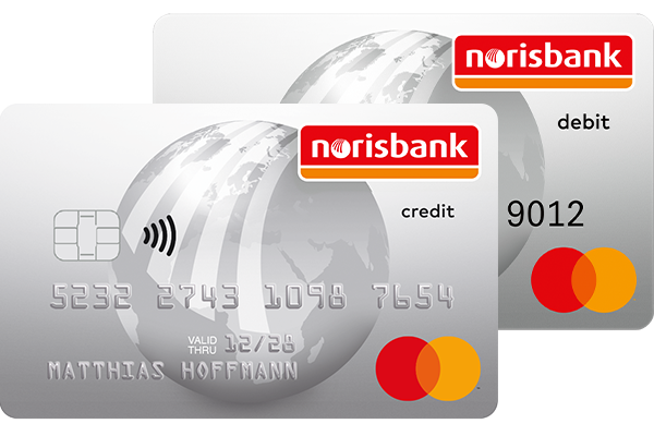 Mastercard Kreditkarte und Debitkarte