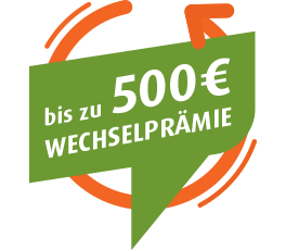 bis zu 500 Euro Wechselprämie