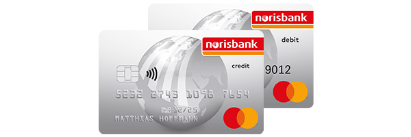 Mastercard Kreditkarte und Debitkarte