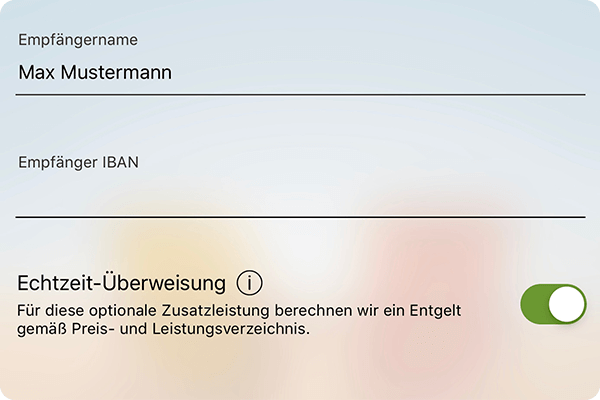 App SEPA Echtzeitüberweisung norisbank