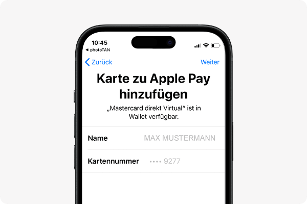 Apple Pay aktivieren - Auswahl bestätigen