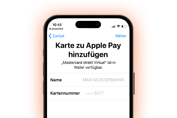 Apple Pay aktivieren - Auswahl bestätigen