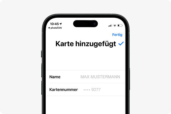 Apple Pay aktivieren - fertig