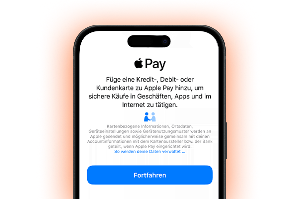 Apple Pay aktivieren - in Apple Wallet übertragen