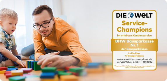 Baufinanzierung: Die Welt Testsiegel: Service Champion