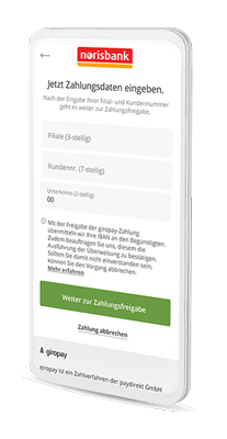 giropay Bezahlung mit Online-Überweisung