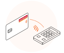 Illustration kontaktlos Bezahlen