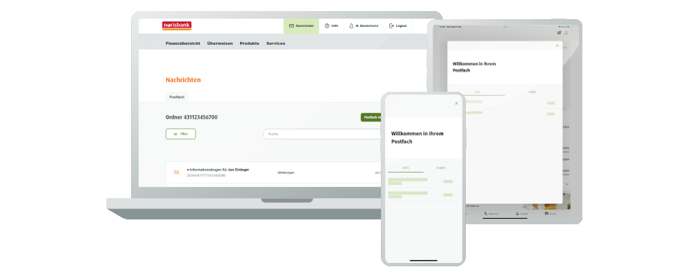 Screenshot digitales Postfach