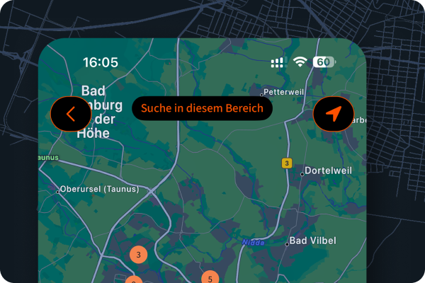App Geldautomaten-Finder-Funktion