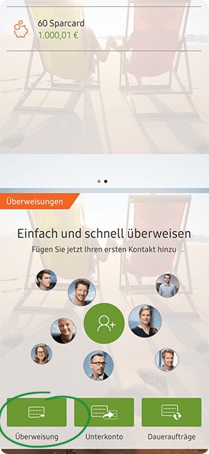 Screenshot norisbank App - Überweisung