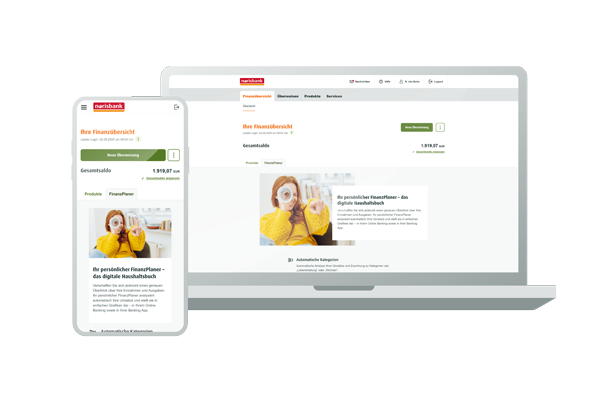 Screenshot Finanzplaner im norisbank Online-Banking