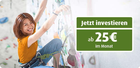 Wertpapiersparplan ab 25 Euro im Monat