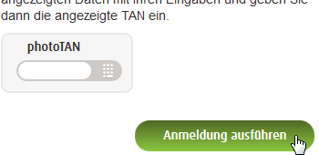 mobile TAN Aktivierungscode TAN Eingabe