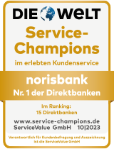 Testsiegel "Die Welt" - Service Champions