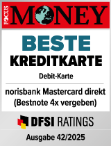 Siegel Focus Money "Sehr gute Kreditkarte" für Mastercard direkt