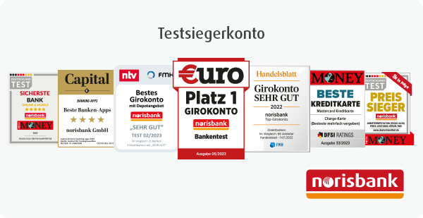 Testsiegel: Bestes Girokonto â€“ Beste Direktbank â€“ Sicherste Online-Bank â€“ Preis-Sieger