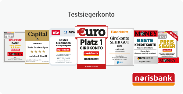 Testsiegel: Bestes Girokonto – Beste Direktbank – Sicherste Online-Bank – Preis-Sieger