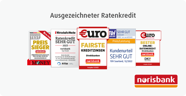 Testsiegel: Beste Ratenkredite – Fairste Konditionen – Beste Direktbank – Preis-Sieger